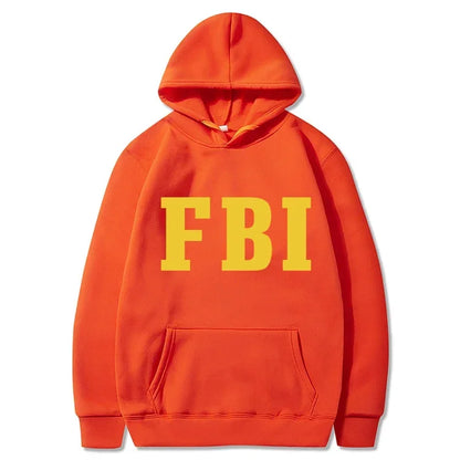 Paulo - Warme uniseks hoodies met FBI opdruk