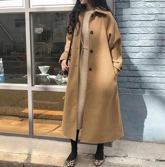 Single-breasted trenchcoat voor dames