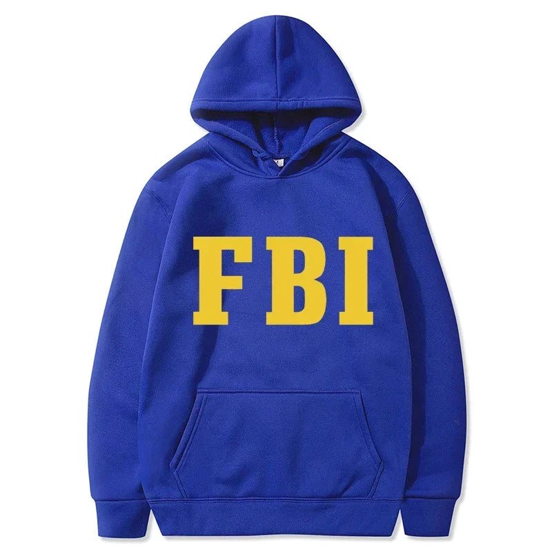 Paulo - Warme uniseks hoodies met FBI opdruk