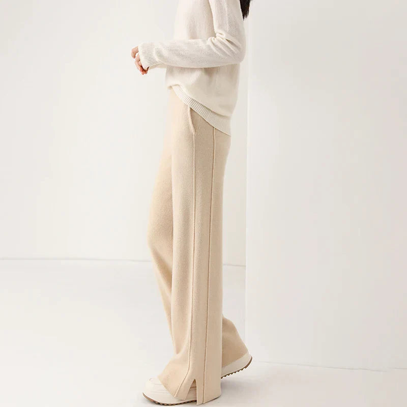 Emma | Brede Broek | Comfort en Stijl | Luxe Wolmix