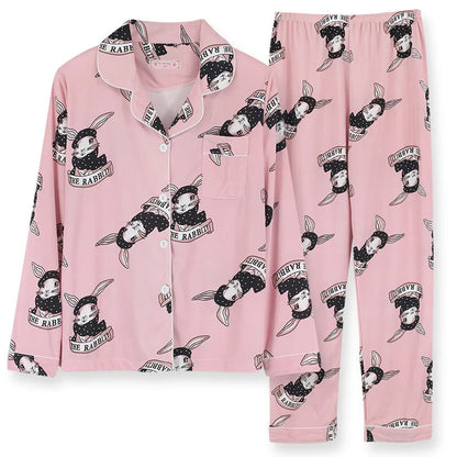 Heidi-Mode | Comfortabele Pyjamaset Met Speelse Print Voor Vrouwen