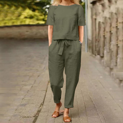 Elegante, kleurrijke 2-delige zomerset