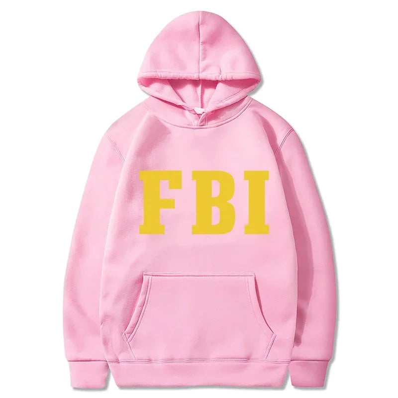 Paulo - Warme uniseks hoodies met FBI opdruk