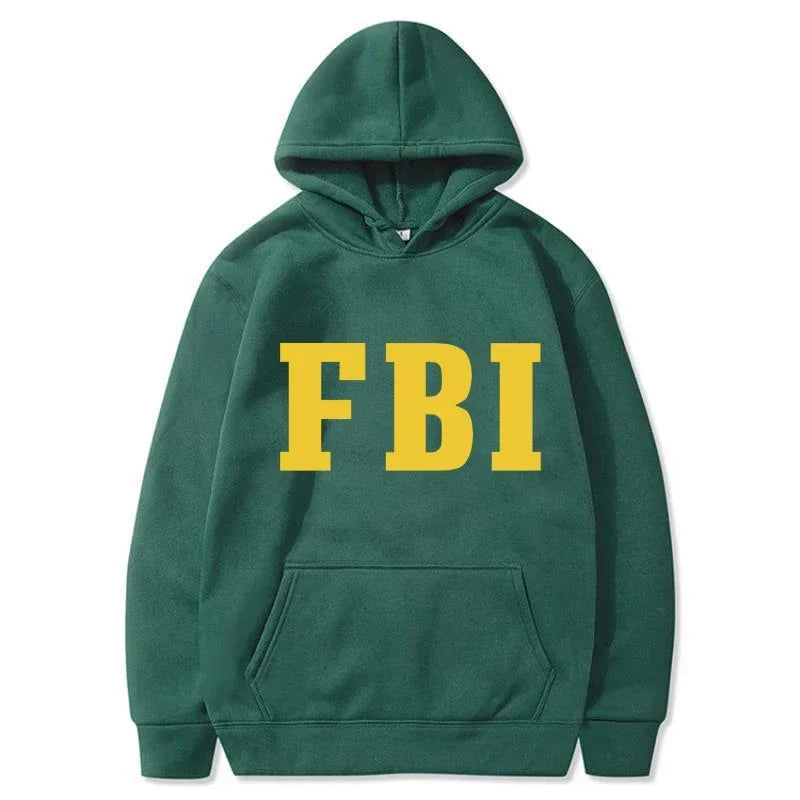 Paulo - Warme uniseks hoodies met FBI opdruk