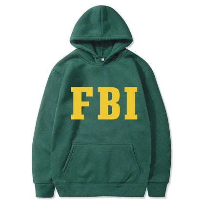 Paulo - Warme uniseks hoodies met FBI opdruk