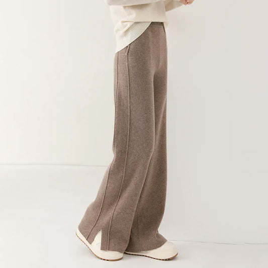 Emma | Brede Broek | Comfort en Stijl | Luxe Wolmix