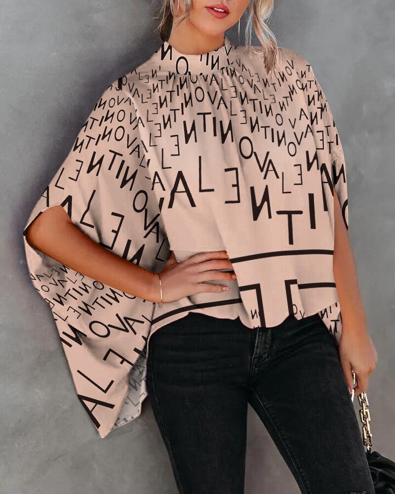 Elegante Loszittende Blouse met Vleermuismouwen voor de Zomer | Casual Mode Streetwear Top