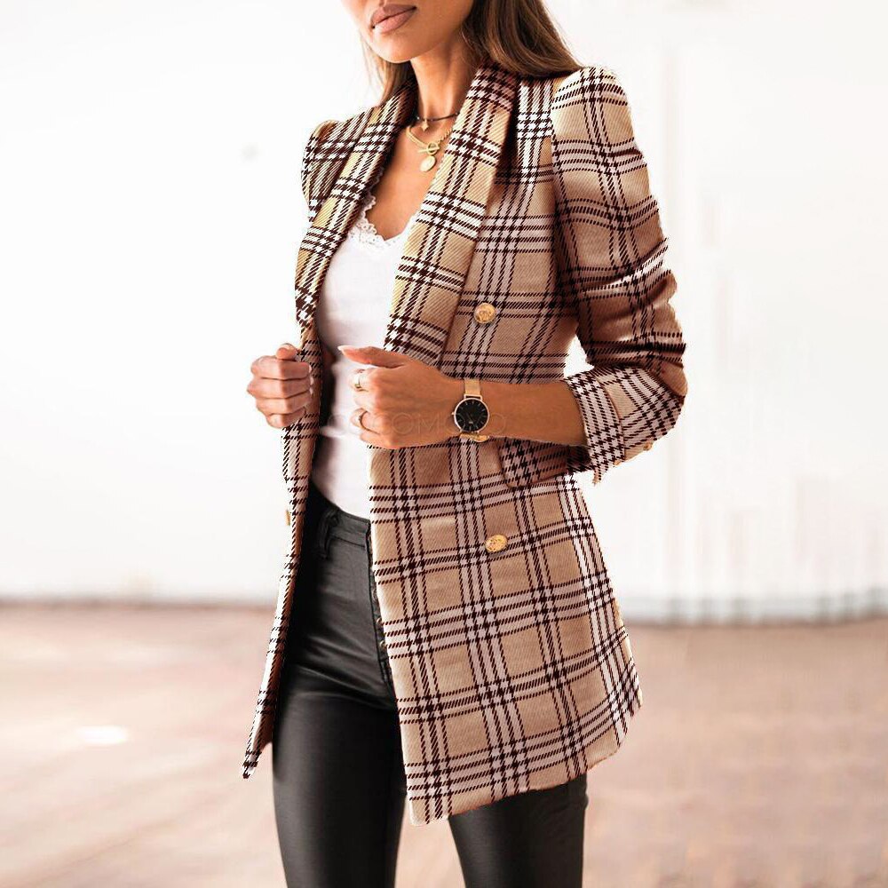 Rosalie - Geruite blazer