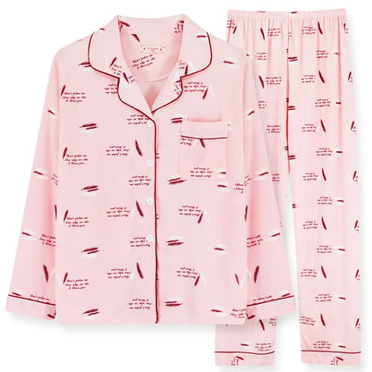 Heidi-Mode | Comfortabele Pyjamaset Met Speelse Print Voor Vrouwen