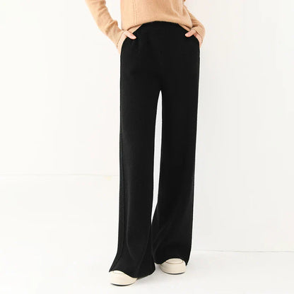 Emma | Brede Broek | Comfort en Stijl | Luxe Wolmix