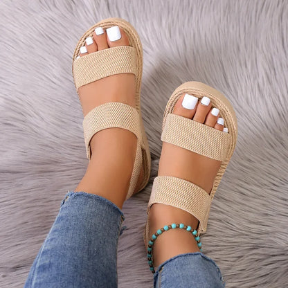 WILLA | Lichte Zomer Wedge Sandalen