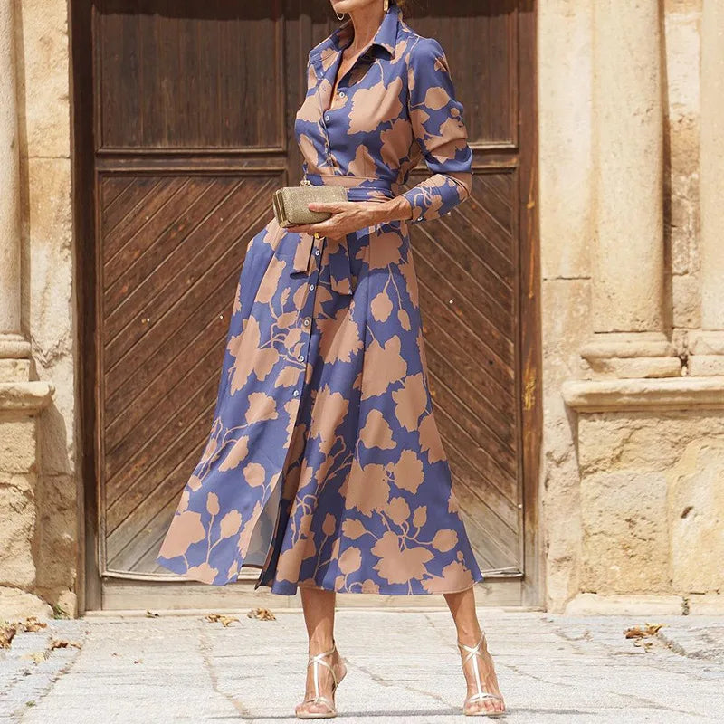 Elegante jurk met lange mouwen