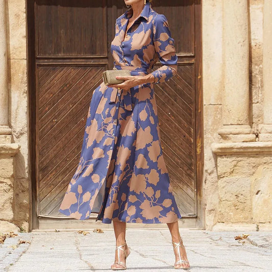 Elegante jurk met lange mouwen