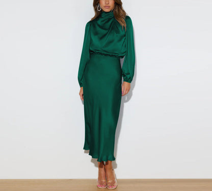 Audra Elegante jurk met lange mouwen