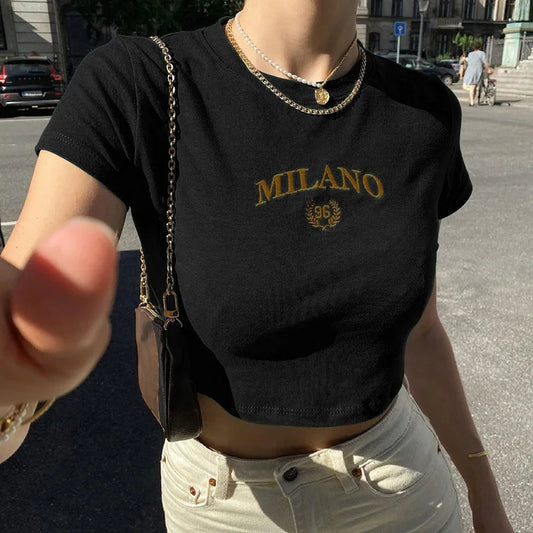 Juliane | Trendy Milano Crop Top voor Dames