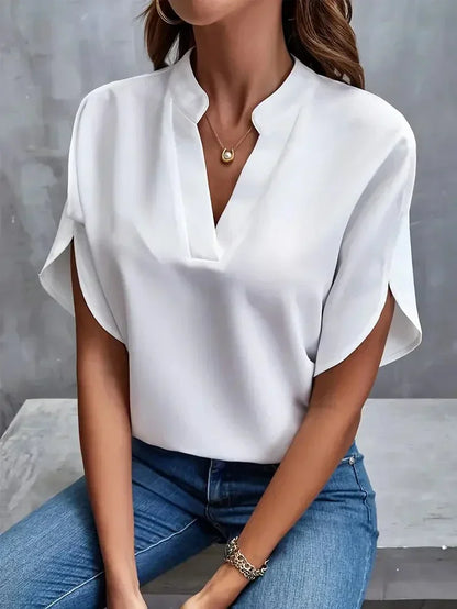 Lis - Luxe elegante damesblouse van zijdechiffon
