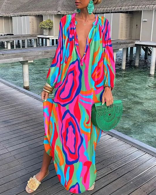 Ada Jurk met abstracte print