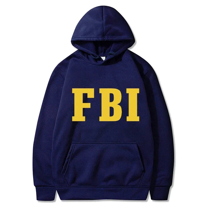 Paulo - Warme uniseks hoodies met FBI opdruk