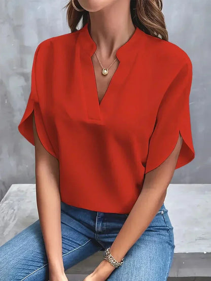 Lis - Luxe elegante damesblouse van zijdechiffon