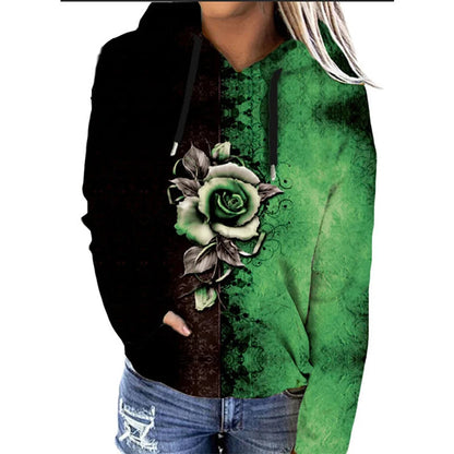 Sharon | Oversized hoodie met bloemenprint - ideaal voor herfst/winter