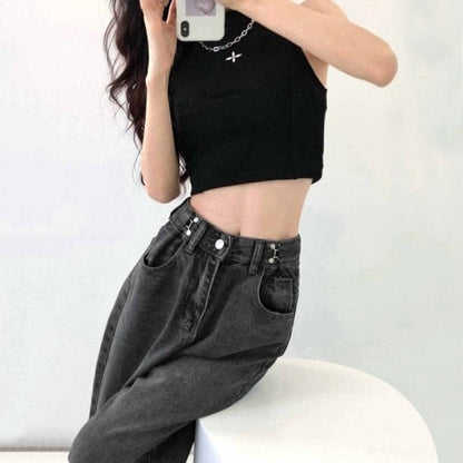 Ginevra broek - Wijde, trendy jeans met een hoge taille voor stijlvol comfort