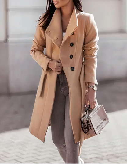 Chique trenchcoat met riem - Simone