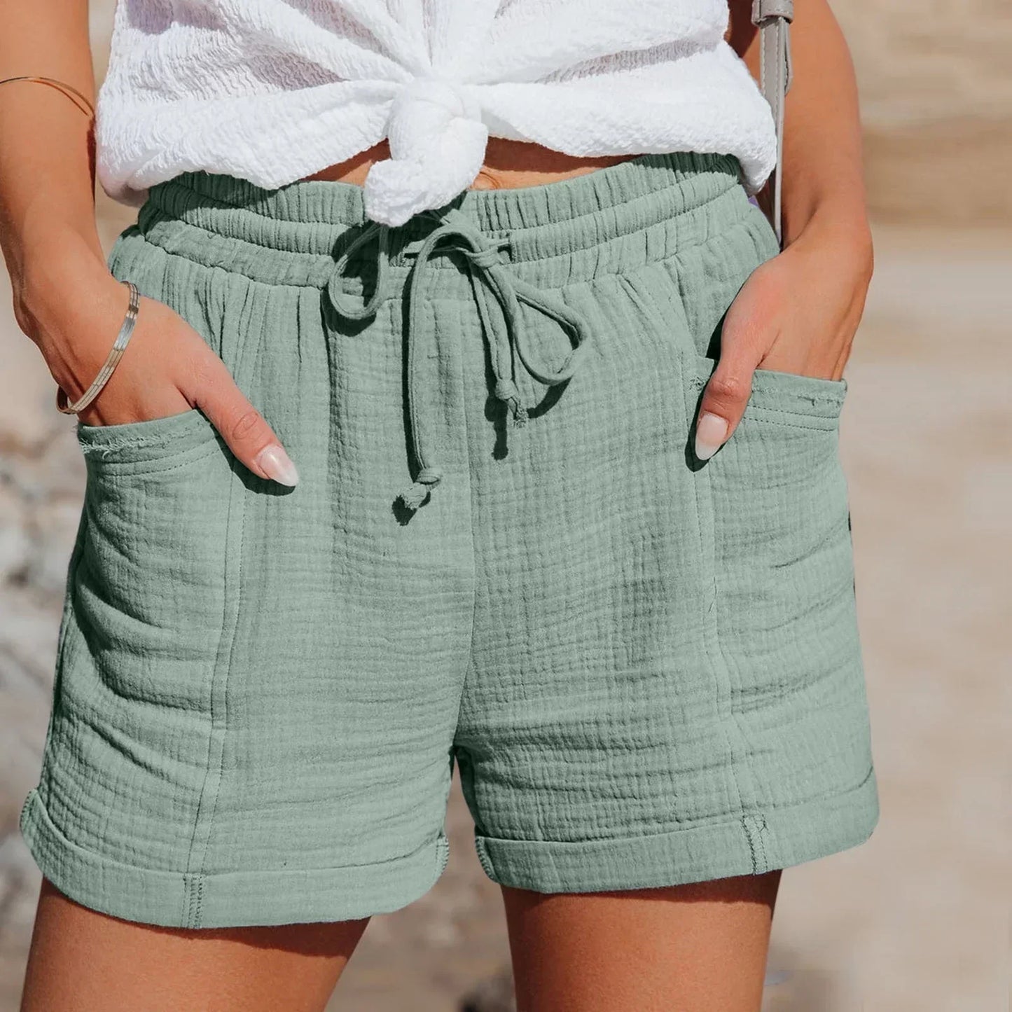 Aurelia - Zomers katoenen short