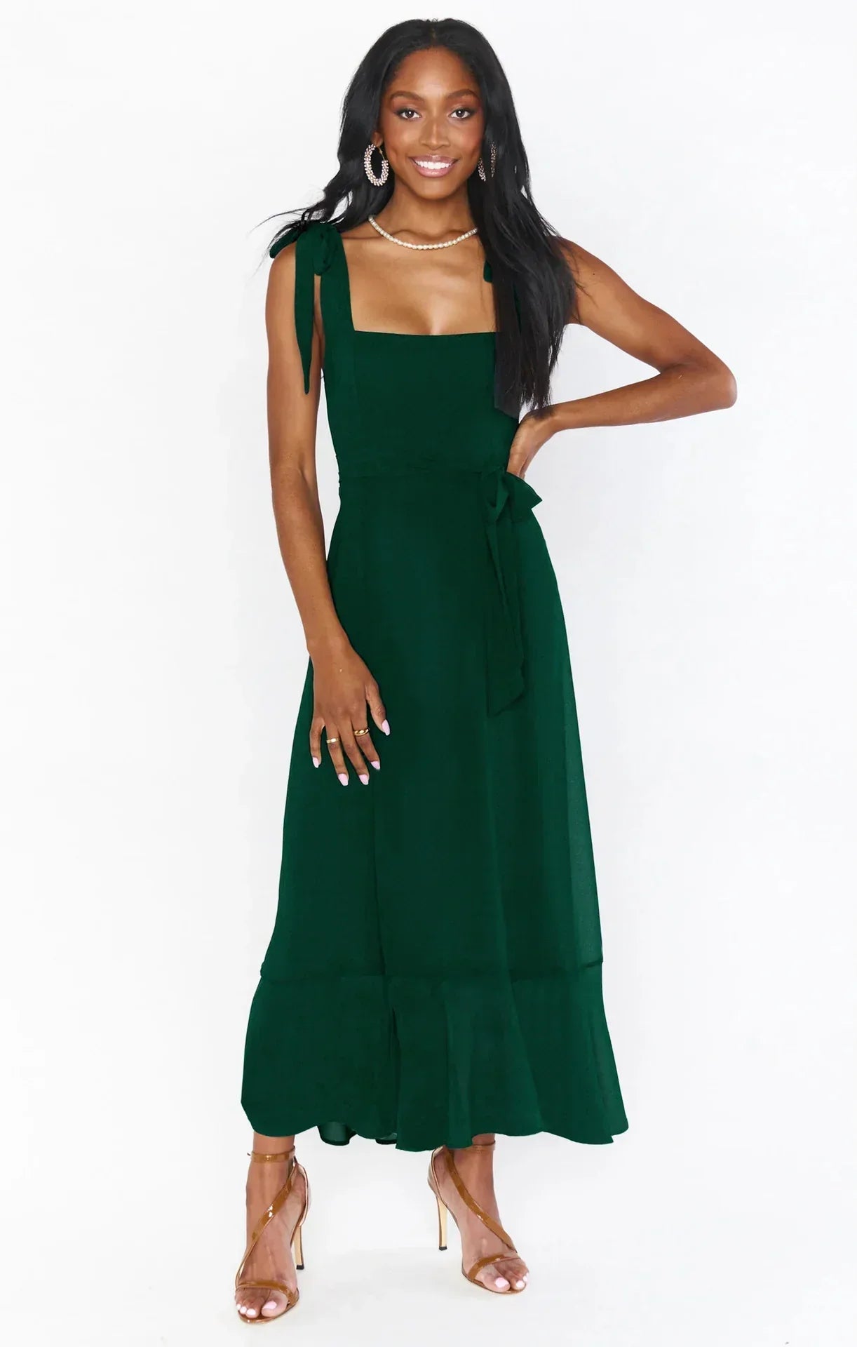 Sallie Dames zomer elegante mode jurk met touw Temperament rok
