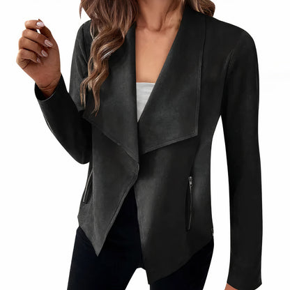 Suède blazer voor dames - Saskia