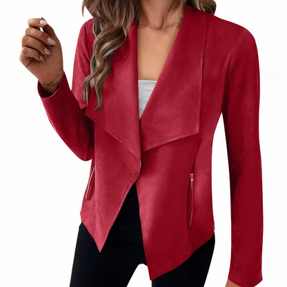 Suède blazer voor dames - Saskia