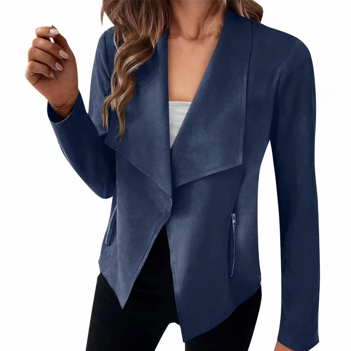 Suède blazer voor dames - Saskia