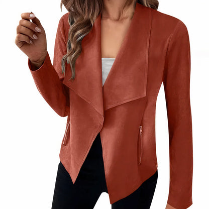 Suède blazer voor dames - Saskia