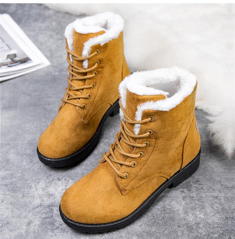 Short Lace-Up Boots with Faux Fur | Peggy Boots