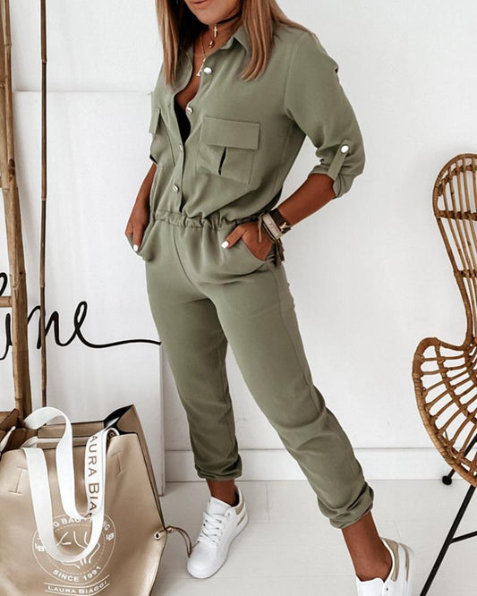 Nikki - Elegante jumpsuit met lange mouwen voor dames