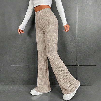 Eva | Geribde Palazzo Broek | Casual Chic | Zachte Stof