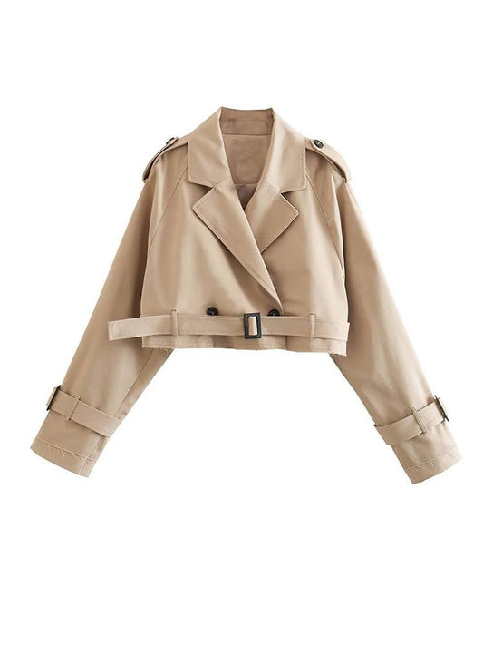 Wynter Coat | Stylish Cropped Trench Coat