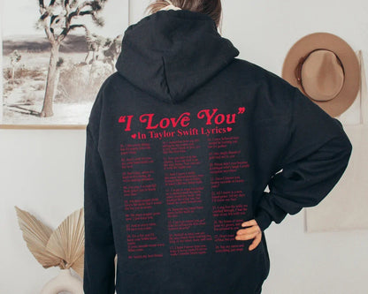 Clara - Hoodie met "I Love You" slogan in verschillende talen