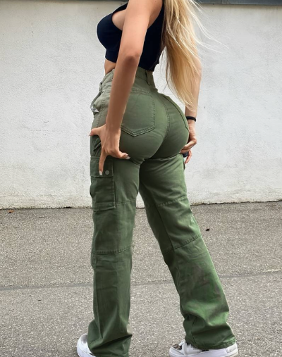 Sissy - Knusse Cargo Broek voor Vrouwen