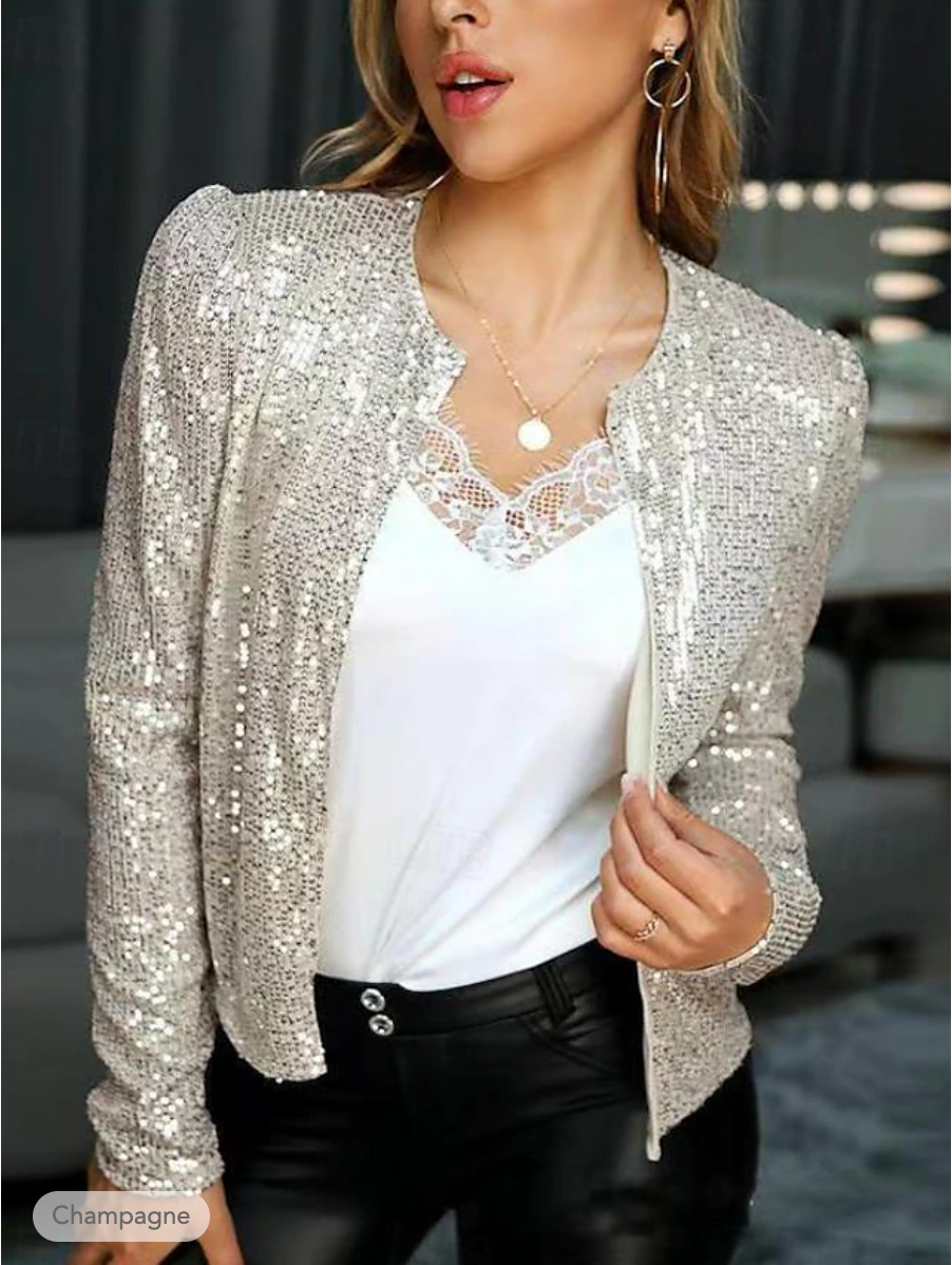 Alda Unieke Glitter Blazer