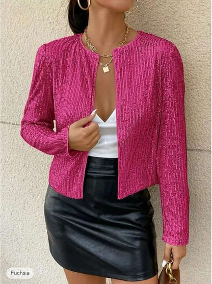 Alda Unieke Glitter Blazer