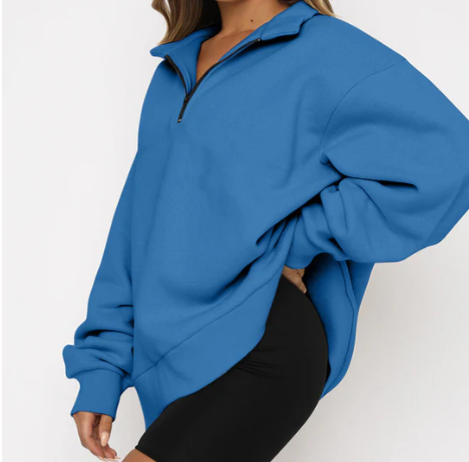 Charlotte - sweatshirt met kraag voor dames