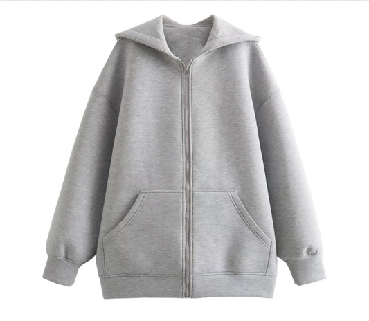 Sharon | Hoodie met rits casual bovenkleding