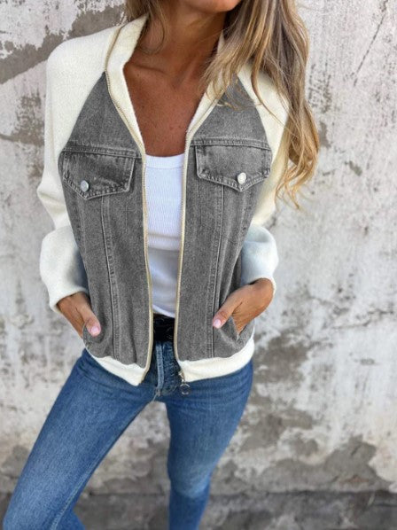 Brooklynn - modern jasje met denim