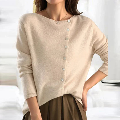 Zuri - Eleganter Pullover mit trendigem Knopfverschluss