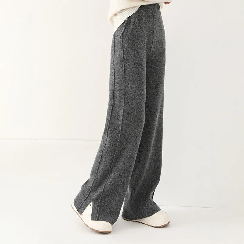 Emma | Brede Broek | Comfort en Stijl | Luxe Wolmix