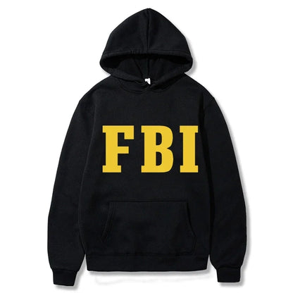 Paulo - Warme uniseks hoodies met FBI opdruk