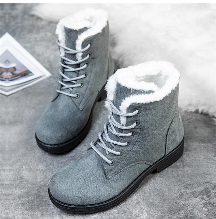 Short Lace-Up Boots with Faux Fur | Peggy Boots