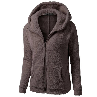 Sharon | Elegante Warme Hoodie Met Teddybeer Kunstbont En Ritssluiting - Ideaal Voor Herfst/Winter