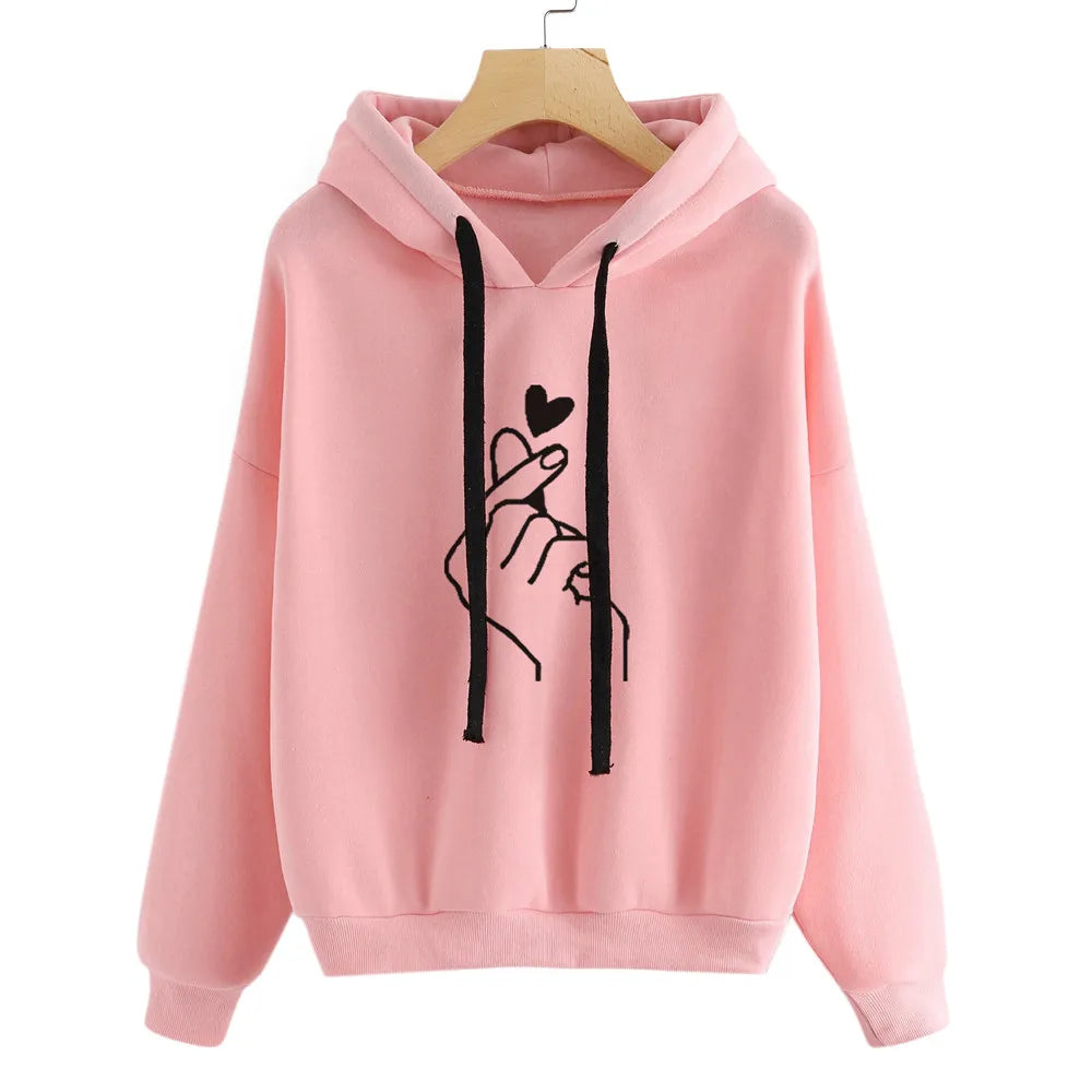 Quin- sweatshirt met lange mouwen en capuchon voor dames