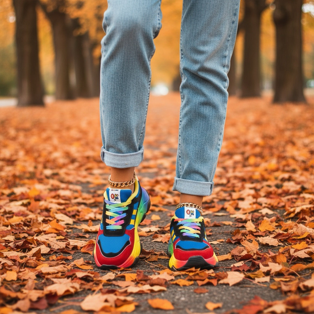 Annemijn | Comfortabele sneakers voor dames in kleurrijke stijl